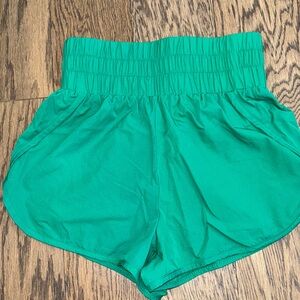 SHEIN Vibrant Green High Waist Women's Shorts